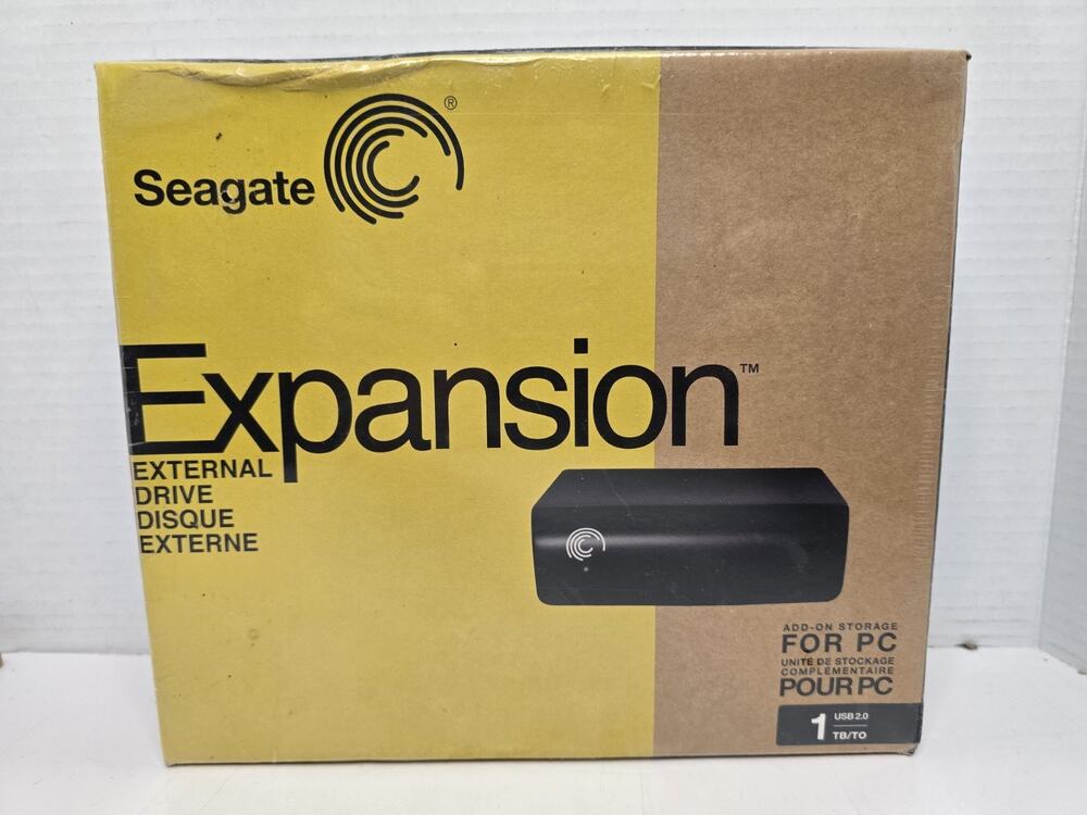 Seagate Expansion 1TB External Storage Drive ST310005EXA101-RK) HDD USB 2.0 -NEW